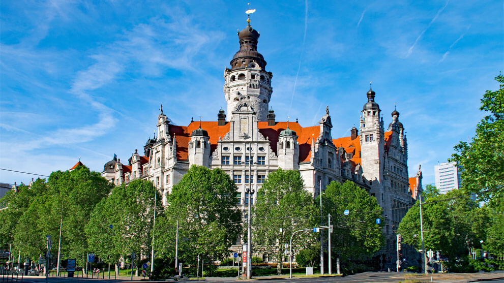 nach Deutschkurs Leipzig entdecken - neues Rathaus