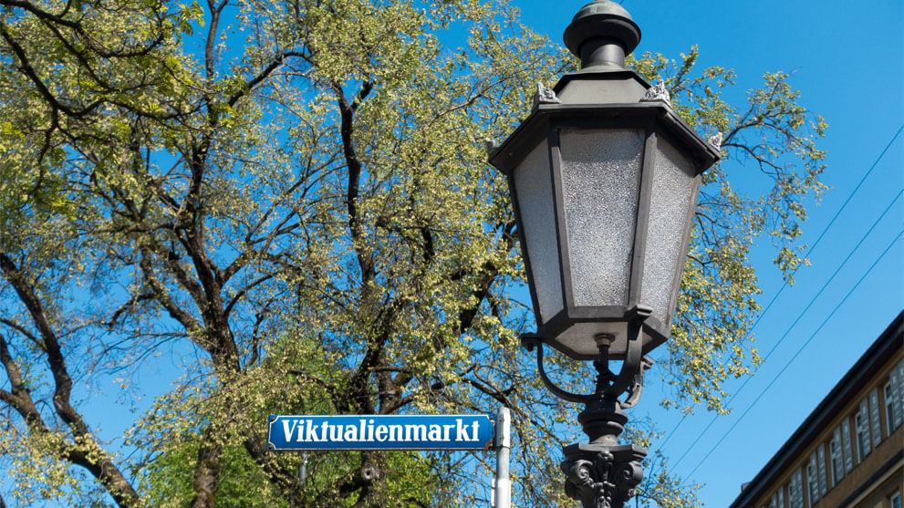 nach Deutschkurs München entdecken - Viktualienmarkt